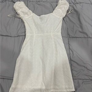 Forever 21 Ivory Eyelet Top